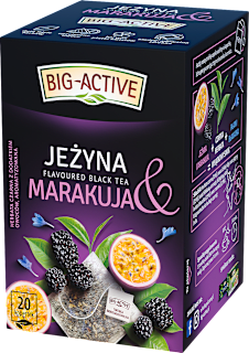 Herbata czarna jeżyna z marakują (20 x 2 g) Big-Active