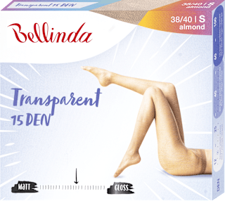 punčochové kalhoty Transparent, velikost S, almond Bellinda