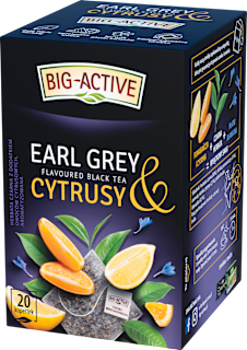 Herbata czarna Earl Grey z dodatkiem owoców cytrusowych (20 x 2 g) Big-Active