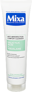 Arctisztító gél szalicilsavval és szkvalánnal Mixa
