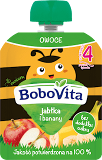 Mus jabłko, banan po 4 miesiącu  Bobovita