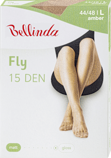 Hlačne nogavice Fly, 15 DEN, 44-48, amber Bellinda