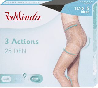 punčochové kalhoty 3 Actions velikost s, černá Bellinda