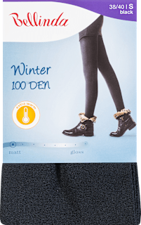 punčochové kalhoty Winter, 38-40 černé Bellinda