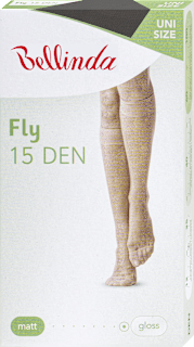 Dokolenke Fly, 15 DEN, univerzalna velikost, črne (1 par) Bellinda