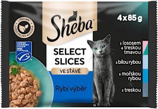 Selection kapsičky pro kočky rybí výběr 4x85 g Sheba