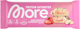 Proteinriegel, White Chocolate Strawberry Cream More Nutrition