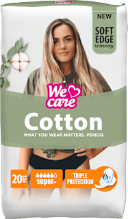 Cotton higijenski ulošci super + We care