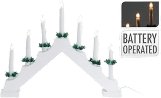 Ornament pod din lemn cu lumânări LED KOOPMAN