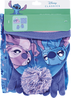 Zimná súprava Stitch - čiapka, rukavice a nákrčník Disney