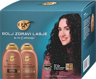 Darilni set za nego las brazilian keratin smooth ogx