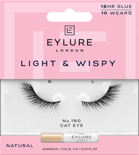 Künstliche Wimpern Light & Wispy Cat Eye 160 (1 Paar), 2 St