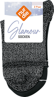 Socken Glamour mit Lurex-Garn schwarz Gr. 39-42 nur die