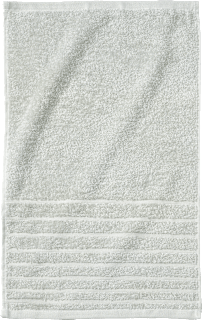 Gästehandtuch aus Frottee grün, 100 % Baumwolle, GOTS-zertifiziert ebelin