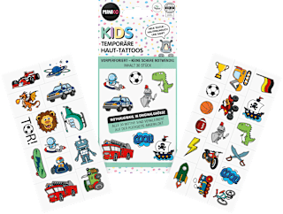 Kinder Haut-Tatoos temporär grün Set 30tlg. MINICO