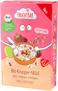 Kinder Knusper-Müsli Apfel, Erdbeere & Himbeere ab 12 Monaten FruchtBar