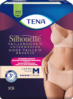 Silhouette Crème Schutzunterwäsche Größe M Plus TENA