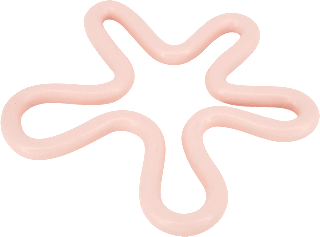 Untersetzer aus Keramik Blume, rosa (12,8x12,5x1 cm)  Soapland