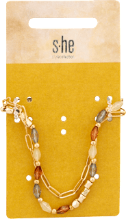 Armbänder 2in1 Gold Mehrfarbig s-he stylecollection