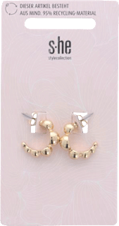 Creolen Ohrstecker Kugel-Design s-he stylecollection