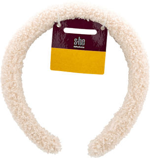 Haarreif in Teddy-Optik cremeweiß s-he stylecollection