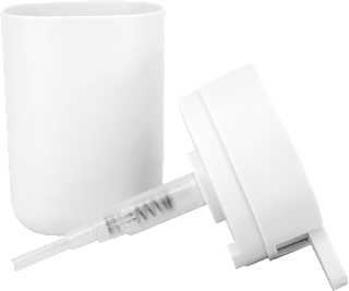 Seifenspender Set, weiß Soapland