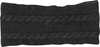 Traka s pletenicama - Black PURSET