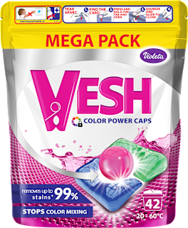 VESH Color Power kapsule za pranje šarenog veša Violeta