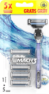Rasierklingen Mach3 Start + Griff Gillette