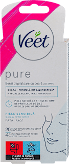PURE - trake za depilaciju lica Veet