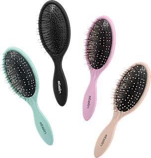 Четка за лесно разресване за гъста и къдрава коса, различни цветове/мотиви ebelin