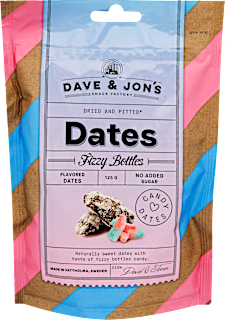 Ízesített datolya, savanykás rágógumi ízű DAVE & JON'S
