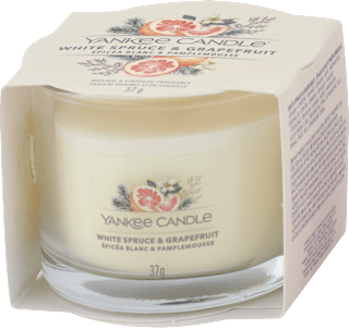 Vonná sviečka v skle White Spruce & Grapefruit  YANKEE CANDLE