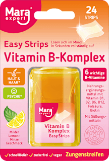 Vitamin B kompleks v lističih z okusom limone in mete Mara
