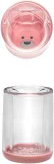 Pahar pentru copii model urs roz melii