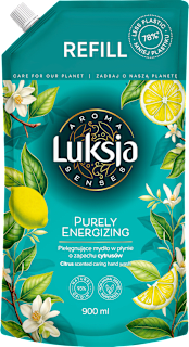 Mydło w płynie Aroma Senses Purely Energizing, zapas Luksja