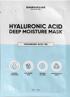 pleťová maska Hyaluronic Acid breakout+aid