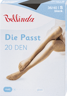 Hlačne nogavice Die Passt, 20 DEN, 36-40, črne Bellinda