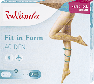 punčochové kalhoty FIT in FORM, velikost 52, amber Bellinda