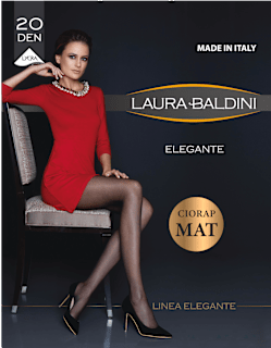 Dres damă Elegante 20DEN negru M5 LAURA BALDINI