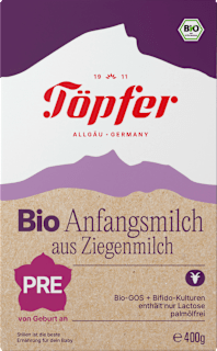 Anfangsmilch Pre aus Ziegenmilch von Geburt an Töpfer