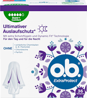 Tampons Extra Protect Tag+Nacht Super Plus o.b.