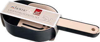 Katzenstreuschaufel-Set aus Polypropylen, beige/schwarz (29x11,5x5,5 cm) dm home