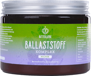 Ballaststoff Komplex Pulver, Brombeere-Cranberry Geschmack BitterLiebe