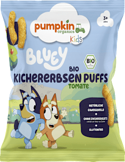 Kindersnack Kichererbsen Puffs Tomate ab 3 Jahren pumpkin organics