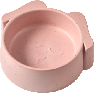 Fressnapf aus Bambus, Hund, hellrosa (22,5x20,5x7,2 cm) BOLTZE