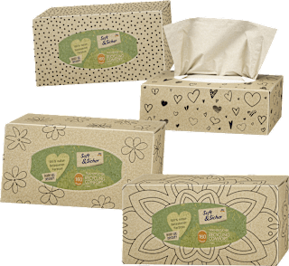 RECYCLING COMFORT papirne maramice u kutiji – 3-slojne, više vrsta Soft&Sicher