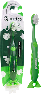 Детска четка за зъби Dino, зелена nordics