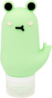 Tároló flakon utazáshoz, Zöld állatka, 90 ml DEL