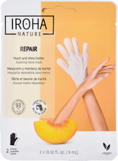 Intenzívna regeneračná maska na ruky s broskyňou Repair Peach - rukavice 1 pár IROHA nature